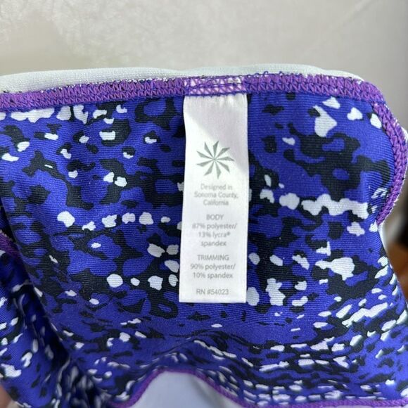 Athleta Pebble Be Free Knicker Capri Leggings Purple L - Picture 7 of 8